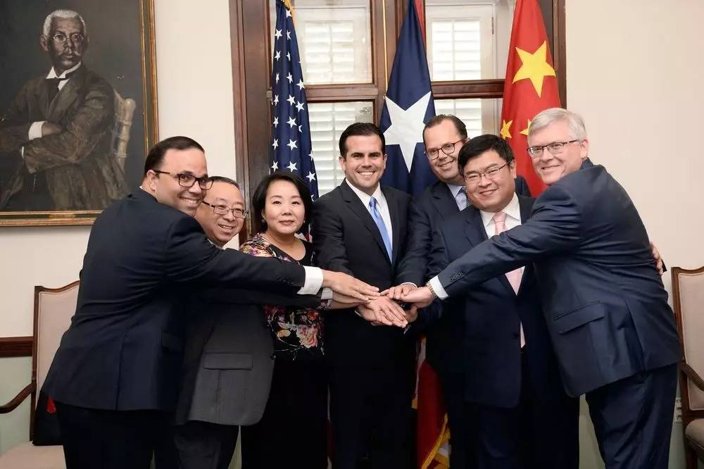 ▲波多黎各總督接見中國投資者（圖片來源：美聯社）