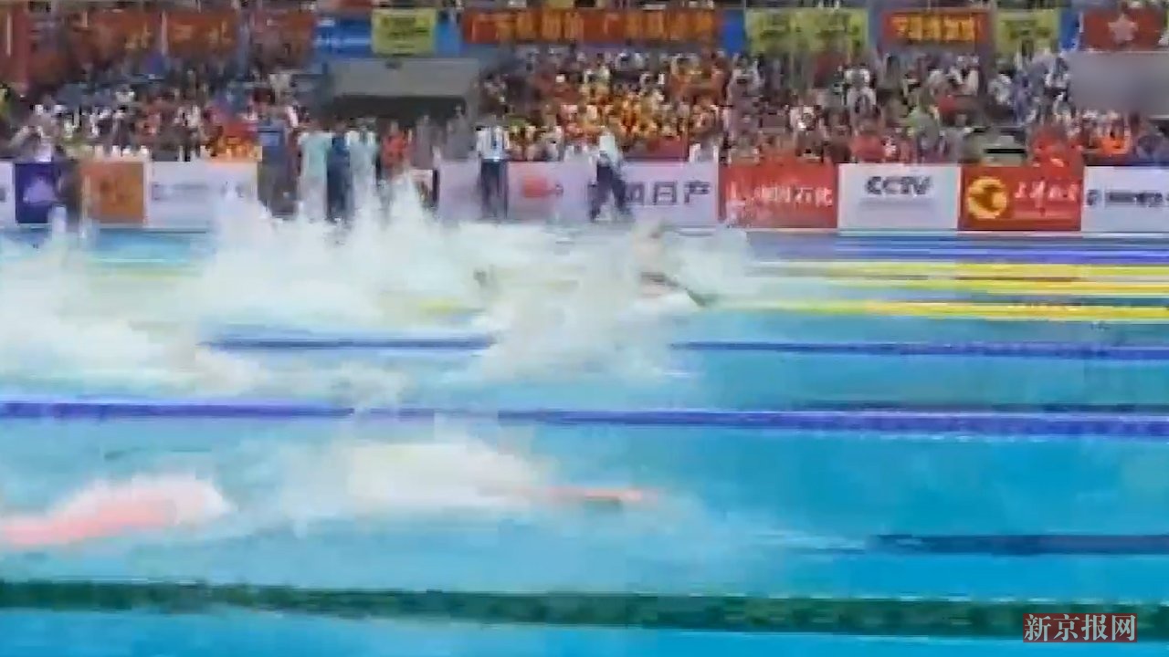 全运会宁泽涛100自半决赛第一 比里约游得快|