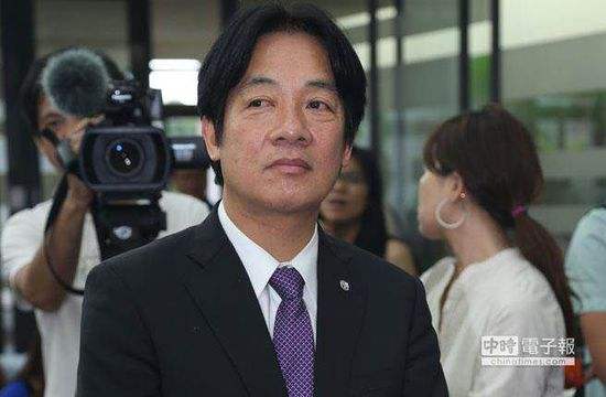 赖清德或将接任“行政院长”，网友酸：以后没台风假了！（图片来源：台湾《中时电子报》）