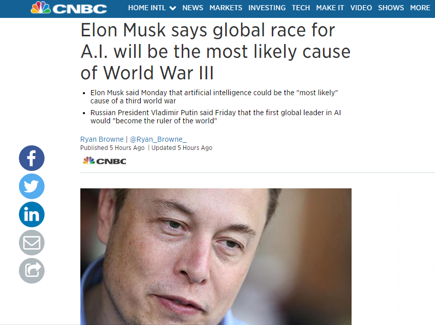 马斯克警告AI全球竞赛风险 新飓风令佛罗里达州进入紧急状态