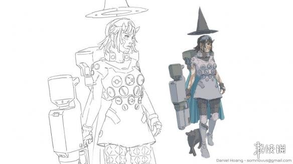 英国游戏概念画家作品 用线条诠释天马行空的