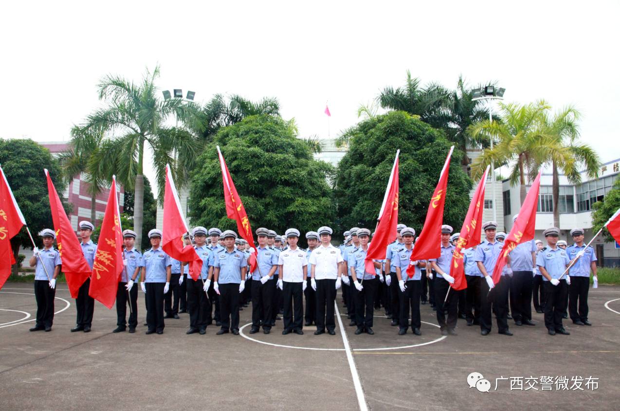 迎接十九大,忠诚保平安!全区交警系统举行誓师