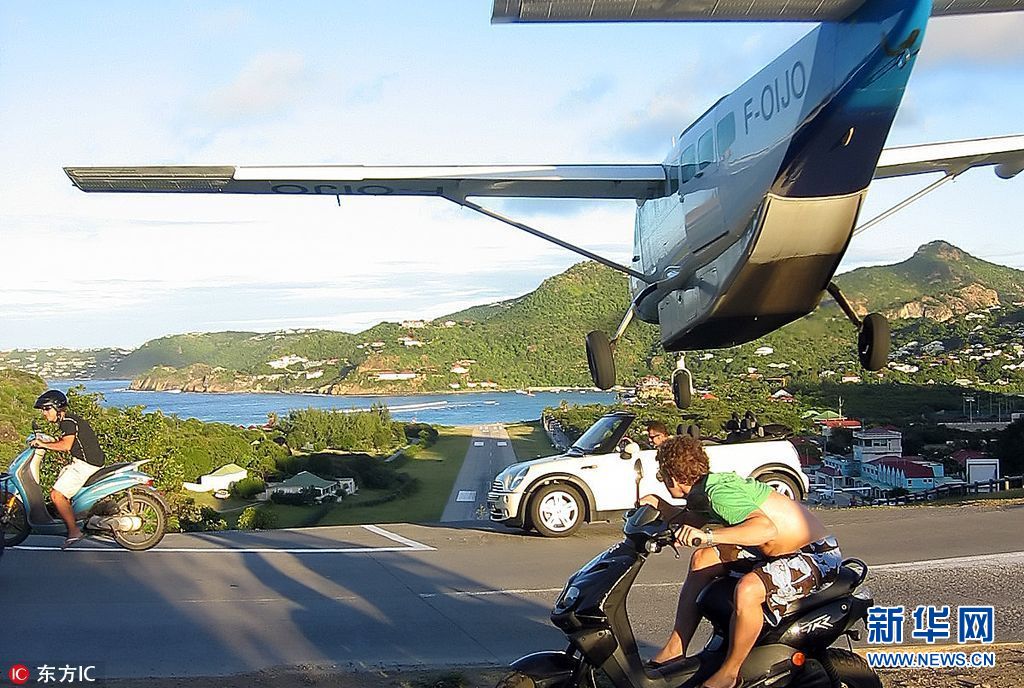 航拍加勒比海圣巴特岛风光 这里是欧洲名流度