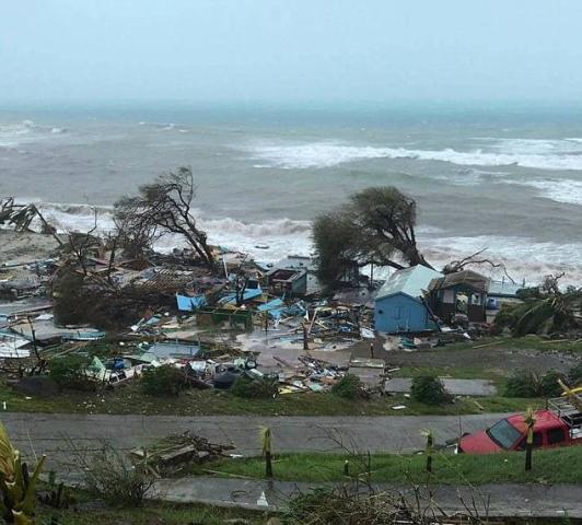视频|超强飓风艾尔玛横扫加勒比地区 扫过之