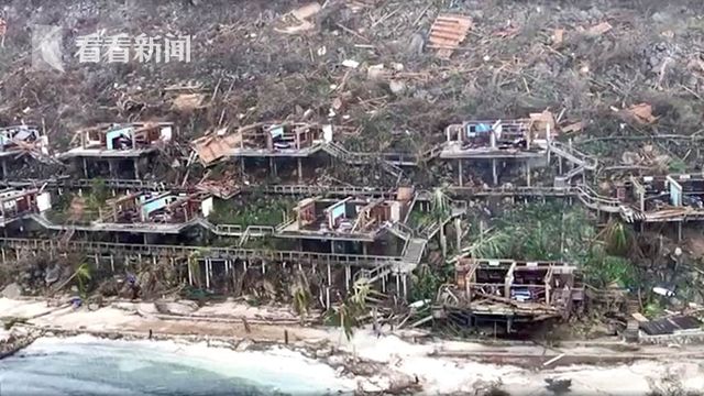 救援者:飓风艾尔玛如同核弹摧毁一切 吹走妇