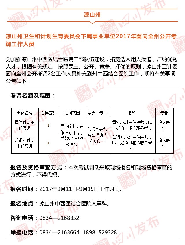 四川最新一波人事考试信息出炉,有意向的小伙