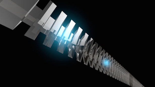Caltech光量子内存芯片的想象图