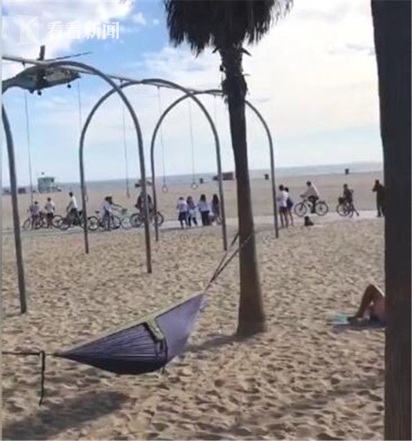 视频|洛杉矶著名码头收到炸弹恐吓 直升机突降