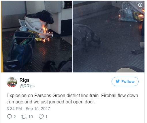 突发！伦敦地铁爆炸，火球掉下！