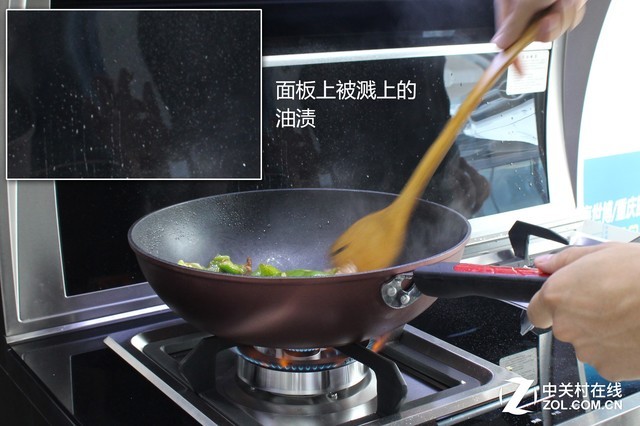侧吸式结构因为距离炉灶太近 很容易溅上油污