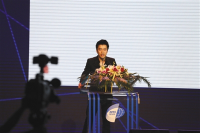 2015年10月15日，陈欧在中国（四川）电子商务发展峰会上演讲。 视觉中国