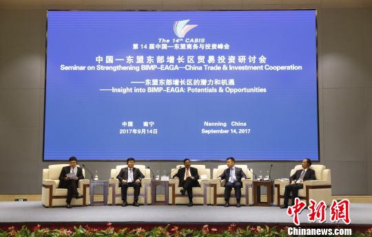 图为首届中国—东盟东部增长区贸易投资研讨会现场。 钟欣 摄