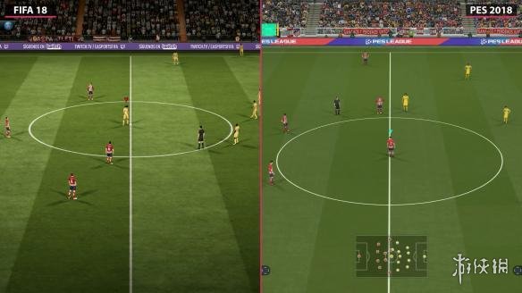 《FIFA 18》VS《实况足球2018》 画面对比 王