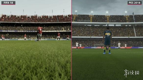 《FIFA 18》VS《实况足球2018》 画面对比 王