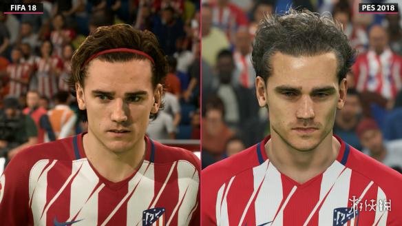 《FIFA 18》VS《实况足球2018》 画面对比 王
