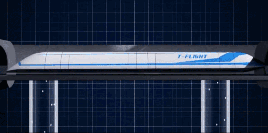 ▲9月初，中国航天科工集团公布，启动“高速飞行列车”项目，目标时速 4000 公里。