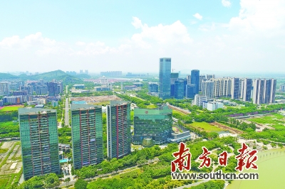 顺德新城,众多高层建筑拔地而起.南方日报记者戴嘉信摄