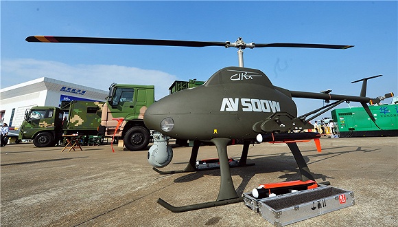 中国展示首款无人武装直升机:可载120公斤武器装备