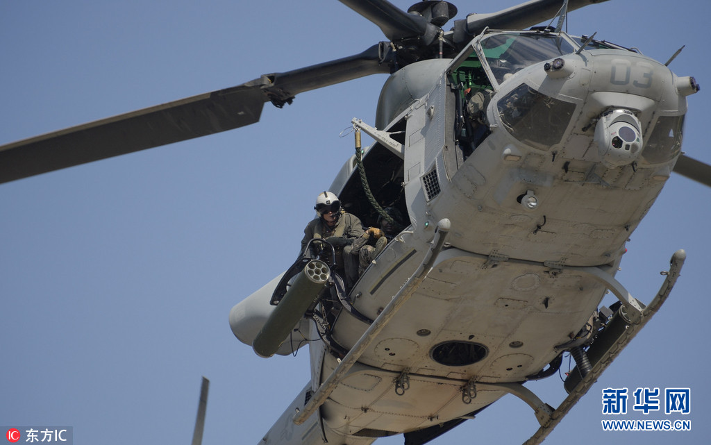 韩美海军举行实战演练 荷枪实弹场面激烈(组图