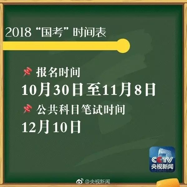 9.19日 | 新早读来了!2018年度国考时间表确定