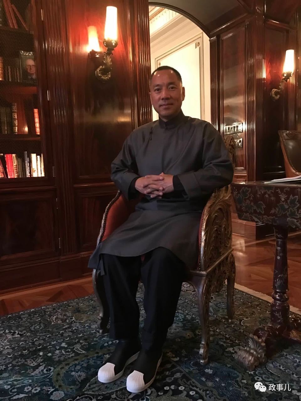 ▲郭文贵。图片来自网络
