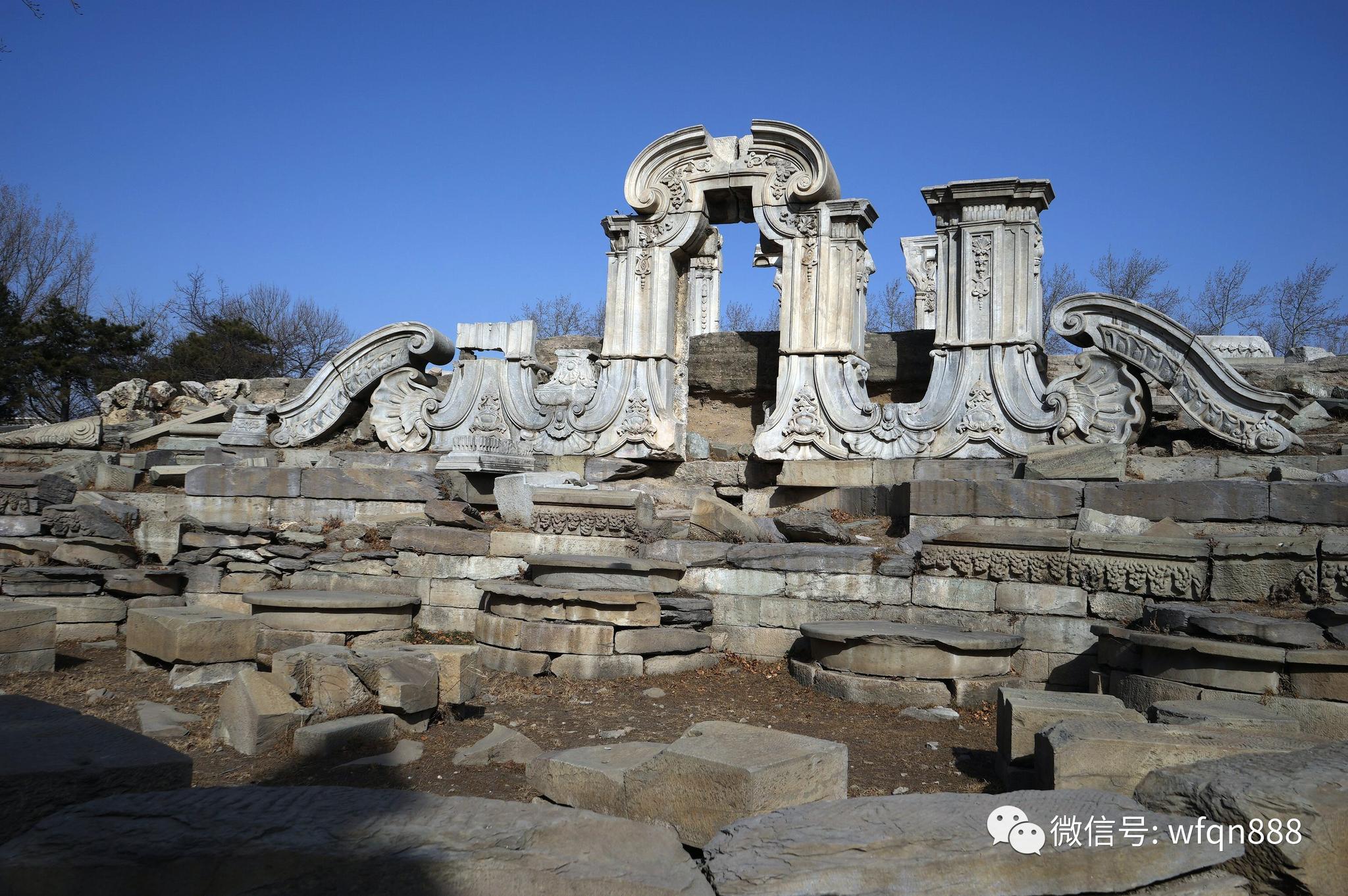 圆明园被烧的片甲不留嘛,那些不怕火烧的石质建筑都去哪了图片
