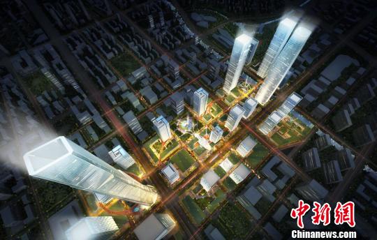 江苏第一高楼纪录频被刷新:南京江北新区开建