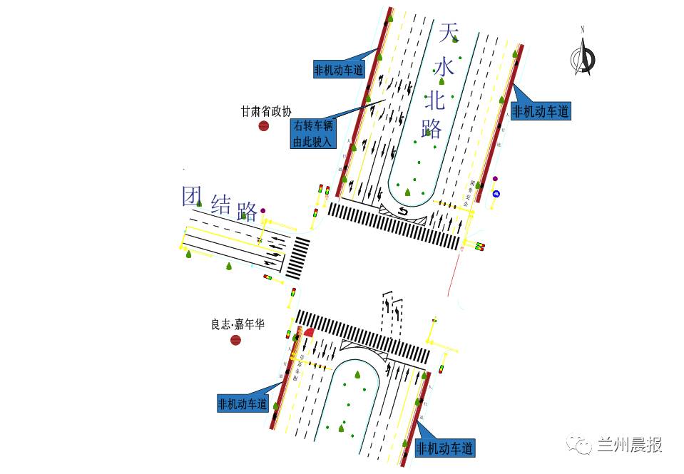 权威解读丨社会车辆天水路右转弯时可借用公交
