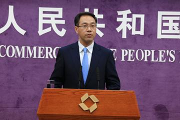 商务部新闻讲话人岑岭。图片泉源:商务部网站。