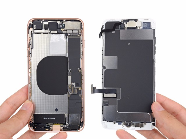 iphone8拆机教程图解,iphone5拆机教程图解 苹果iphone8plus拆解:后盖玻璃破裂