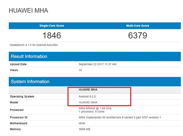 又是国内第一?华为Mate 9已开始内测安卓8.0|