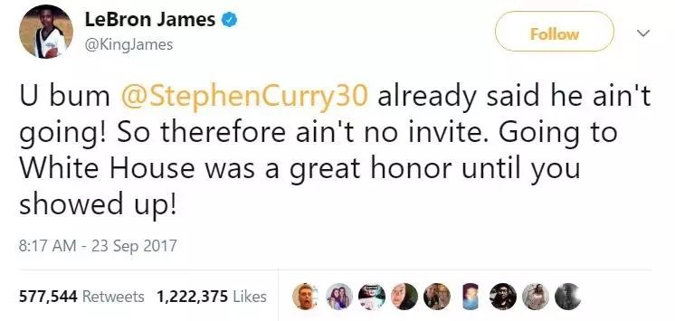 特朗普发推惹怒NBA球星 冠军球队将不前往白宫