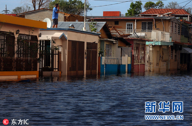 飓风 玛利亚 致波多黎各水坝溃决 7万人疏散(组