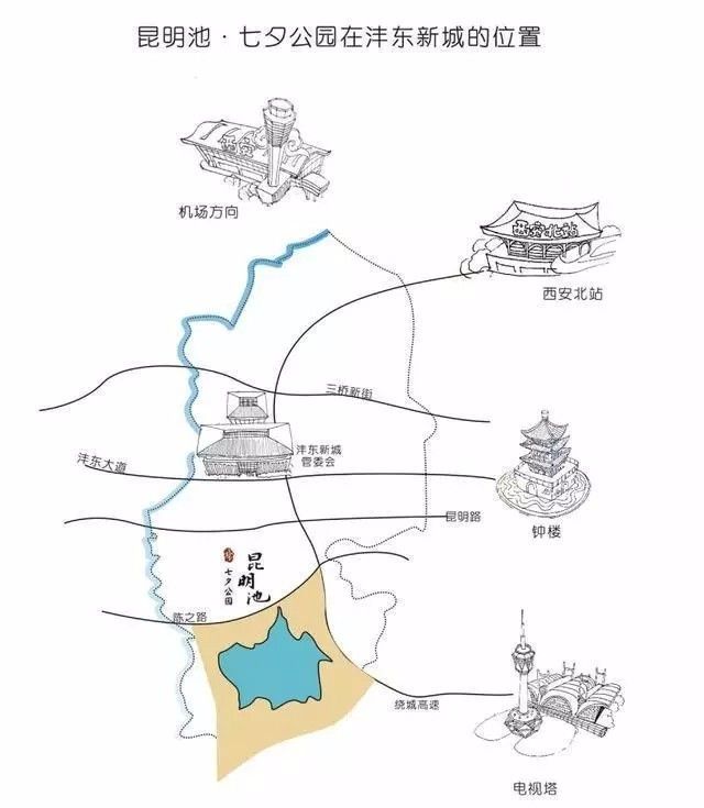 28日盛大开园!昆明池·七夕公园涅盘亮相大西安