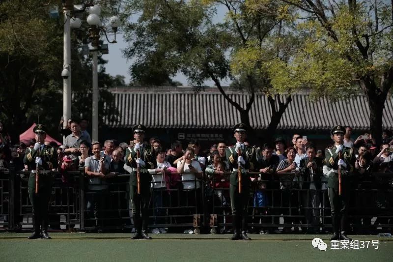 ▲9月29日，天安门国旗护卫队队员正在训练。    新京报记者 朱骏 摄