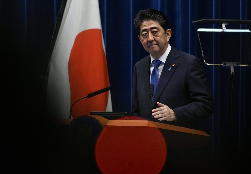 日本首相安倍晋三。欧新社