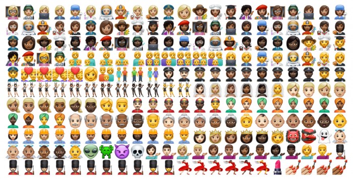 whatsapp 在 ios 和 android 客户端上使用的都是苹果家的 emoji 表情