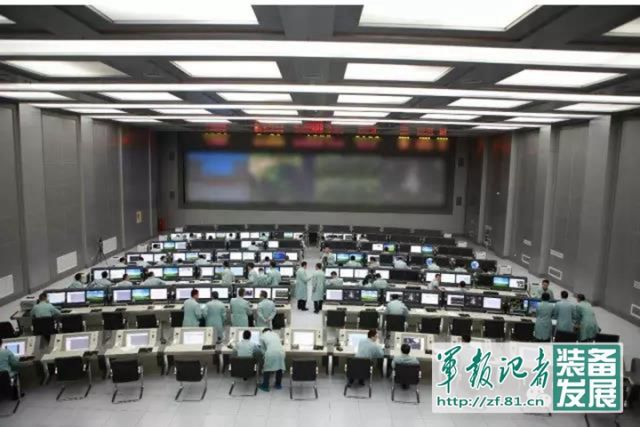 ↑西安卫星测控中心指挥大厅。(资料图)