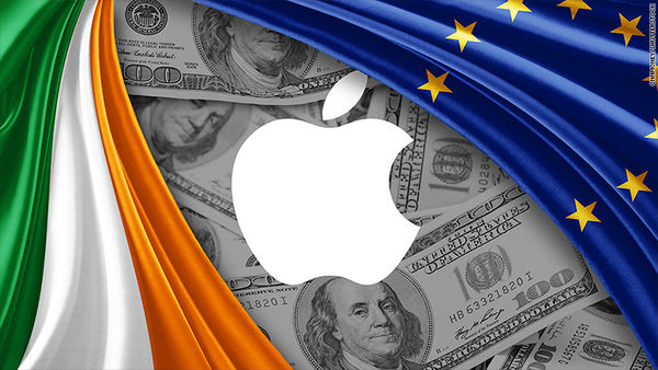 欧盟不满爱尔兰:1年多没追收苹果130亿欧元税
