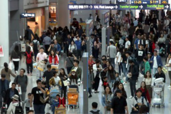 中国十一黄金周，赴韩旅游人数暴跌。（图片来源：韩联社）
