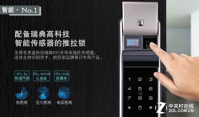很多智能锁将FPC的指纹识别模块作为卖点