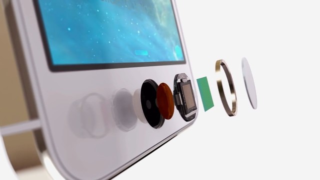 iPhone 5s的按压式指纹识别