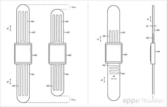 苹果Apple Watch新专利:表带可自动调节松紧