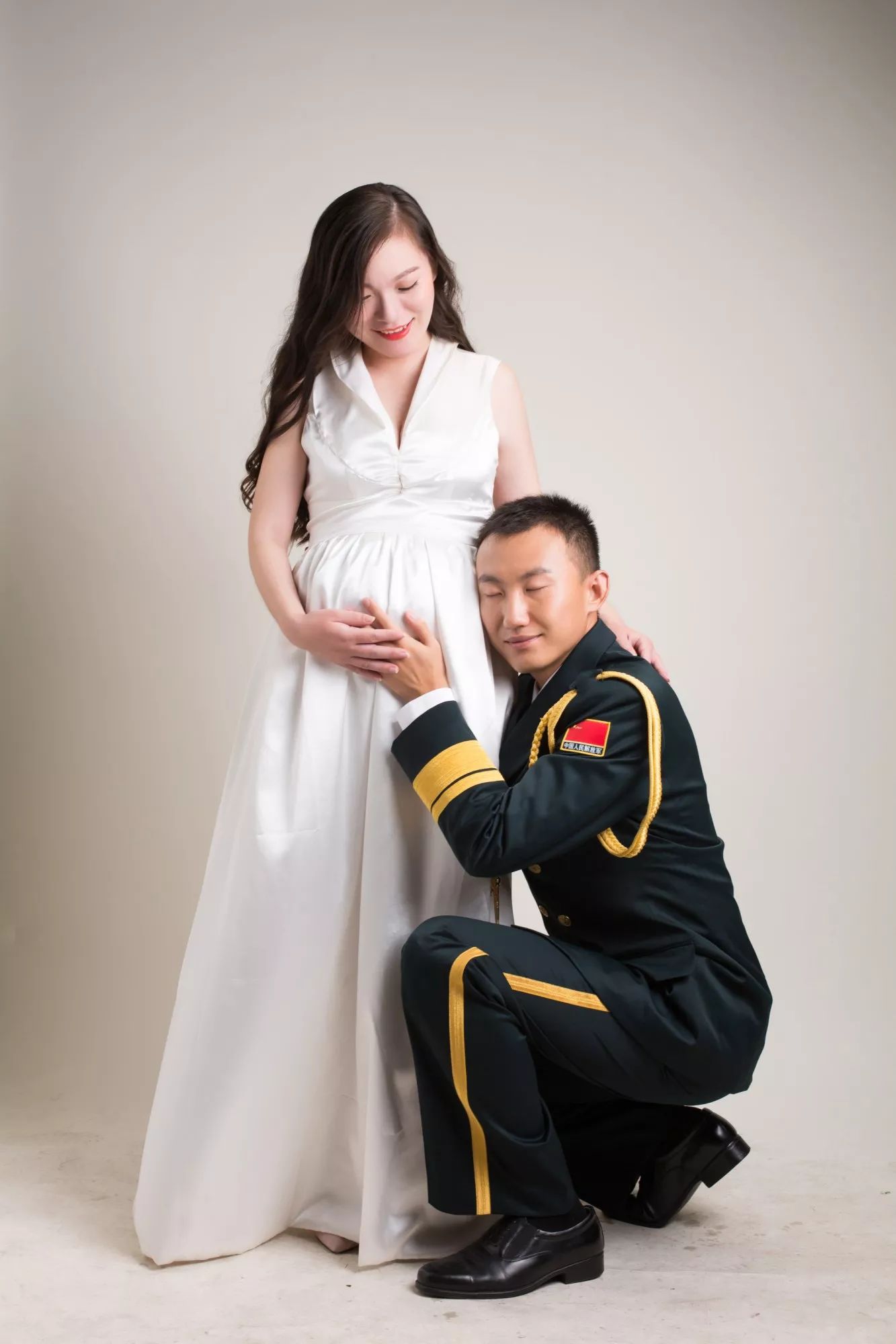 军嫂的孕照原来这么美,只盼生娃时兵哥能回家