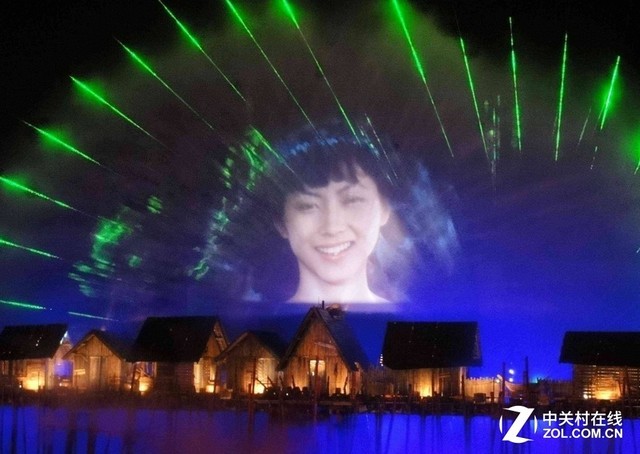 未来全息投影可能利用水汽或者空气成像