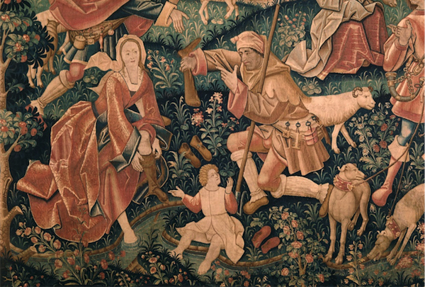 壁毯，描绘了多种不同形式的狩猎场景