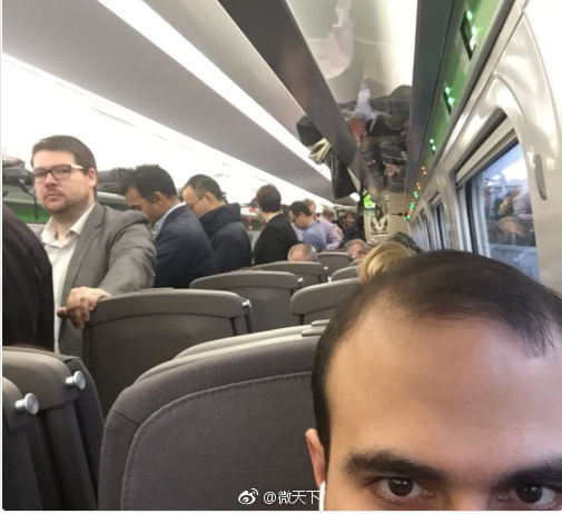 日本高铁英国首秀:晚点约半小时,空调大面积漏
