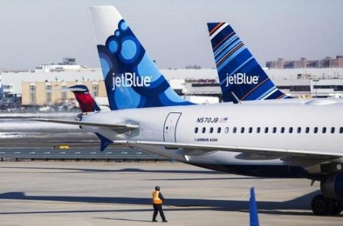 资料图:捷蓝航空公司客机(图片来源:路透社)