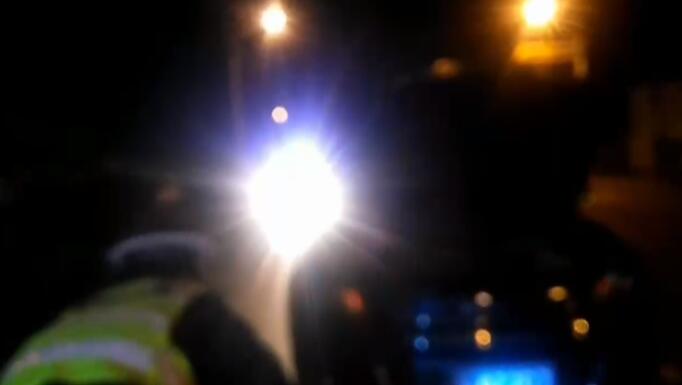 视频|小狗一头撞上行驶的轿车被卡保险杠 民警