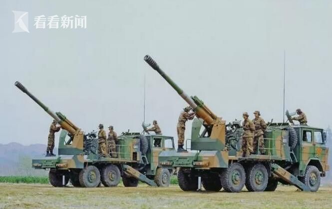 山地火力支援利器!中国新型车载榴弹炮高原实弹演练